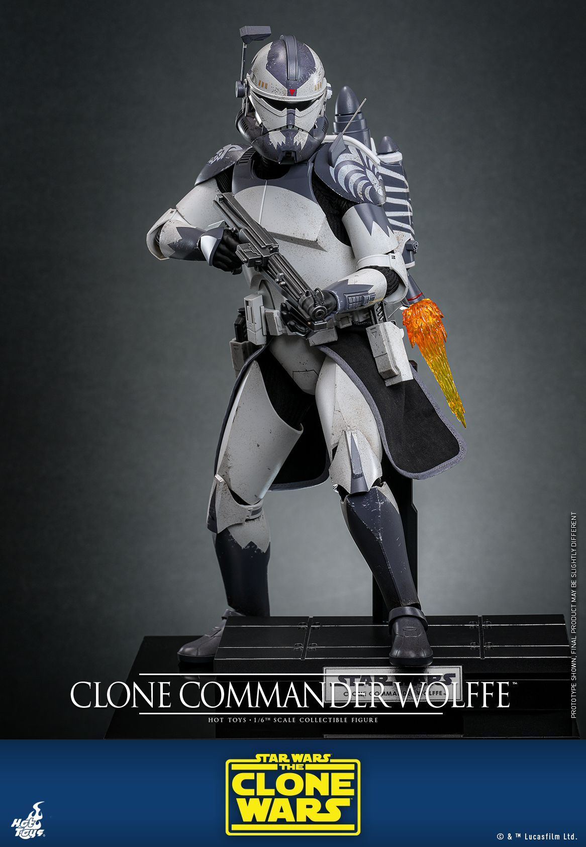 Hot Toys TMS141 Star Wars: The Clone Wars - Clone Commander Wolffe