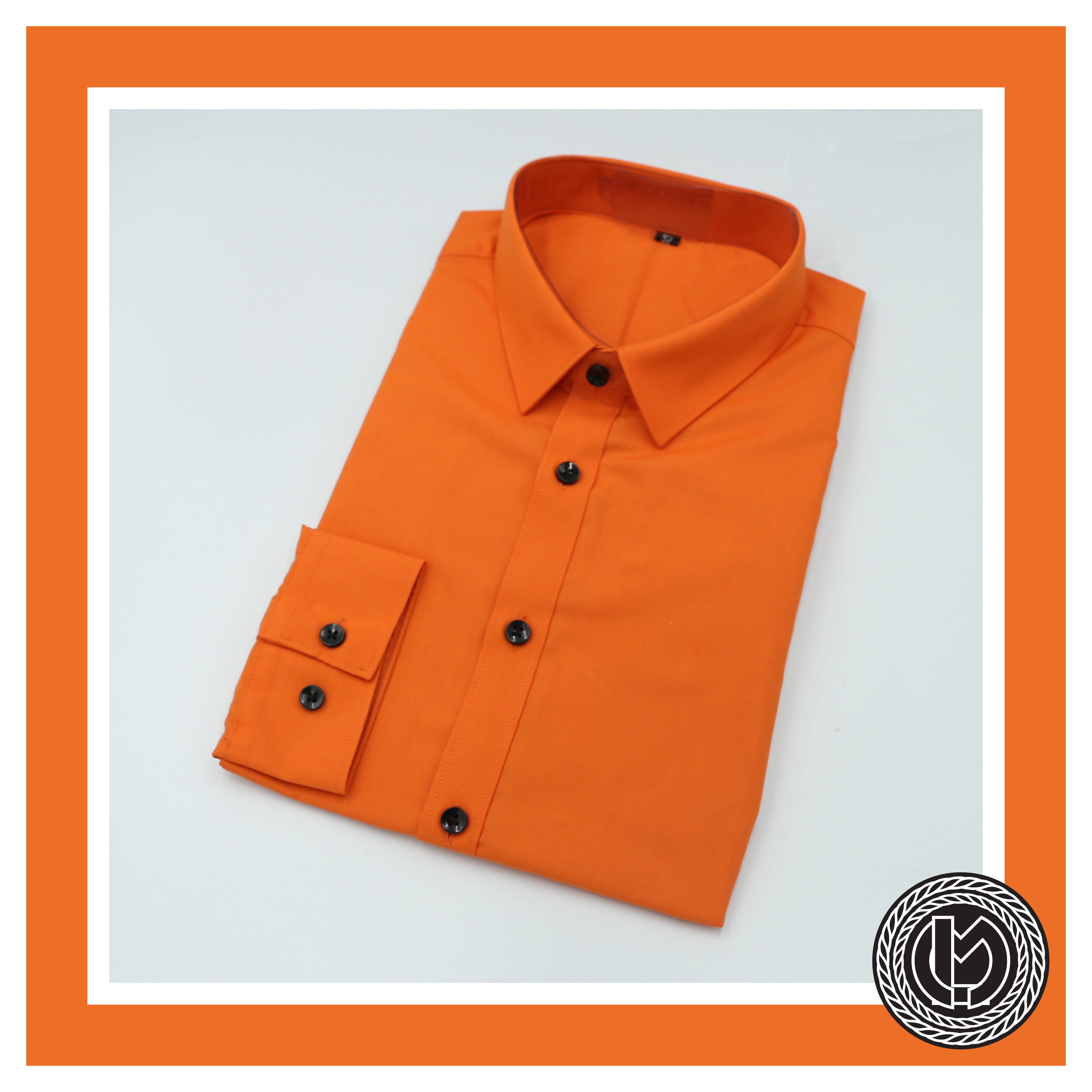 เสื้อเชิ้ตสีส้ม Orange Shirt (Standard Collar)