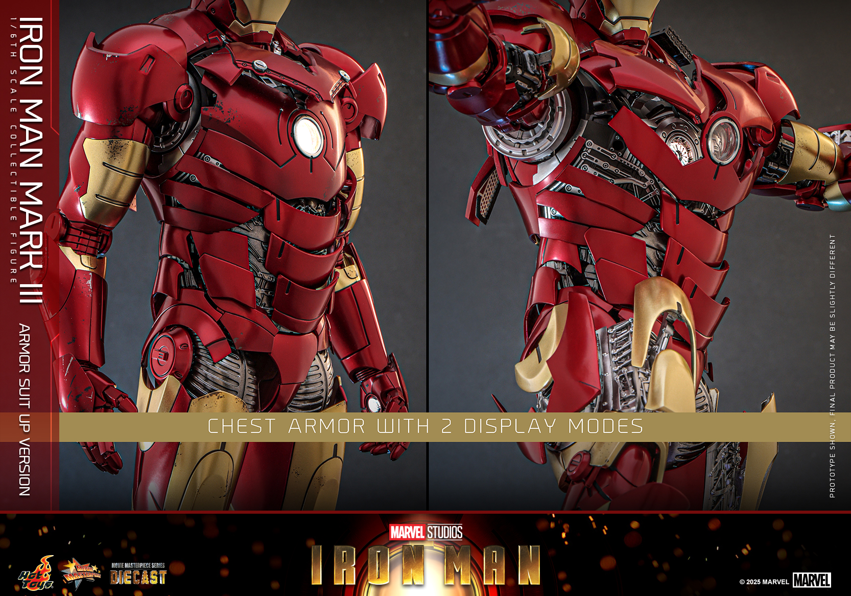 25/08/2568 Hot Toys MMS825D72 Iron Man - Iron Man Mark III (Armor Suit Up Version)