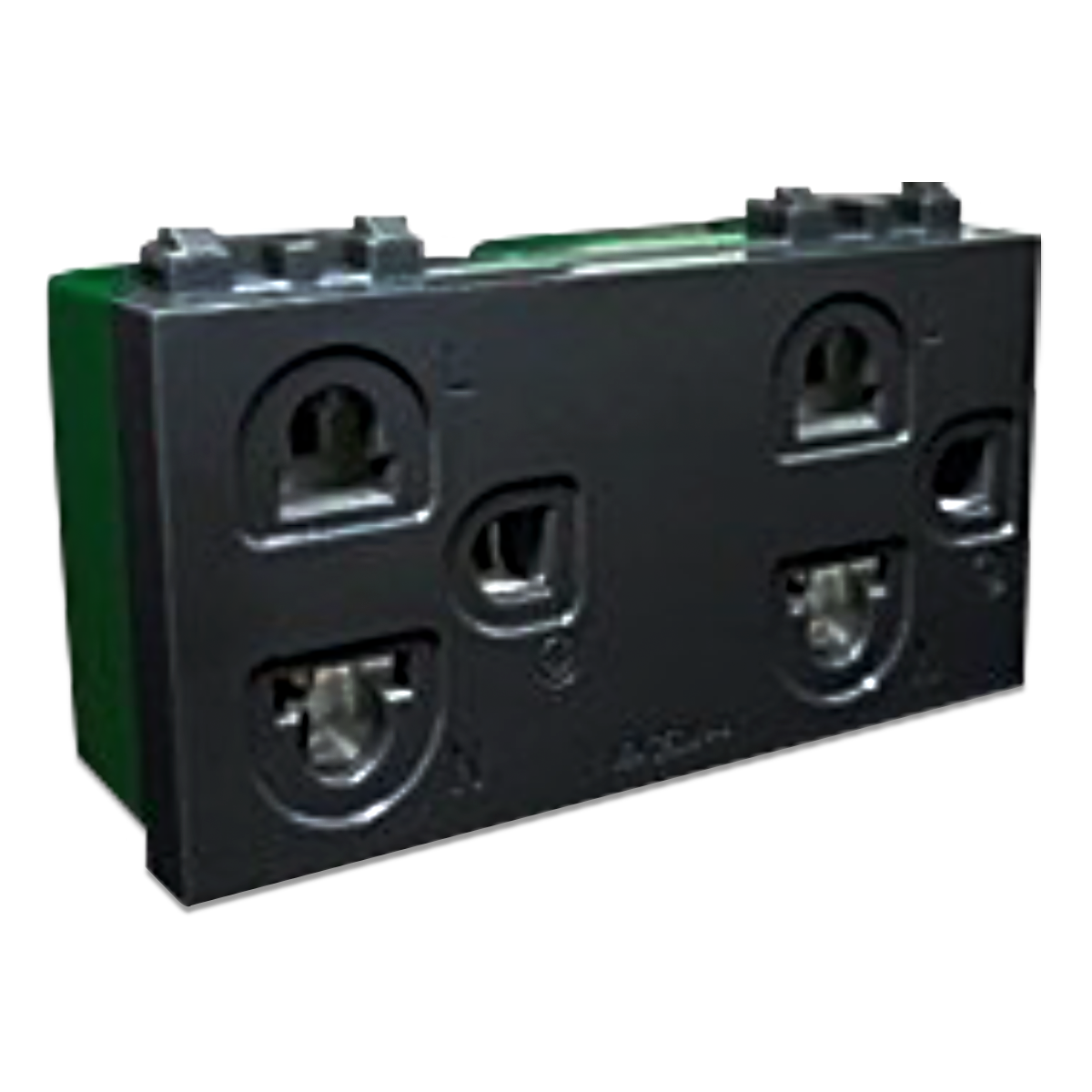 NANO เต้ารับคู่มีกราวน์+ม่านนิรภัย 16A 250V ขนาด 3 ช่อง (แบบขันน็อต) Classic series รุ่น SC-P602 (10 ชิ้น/กล่อง)