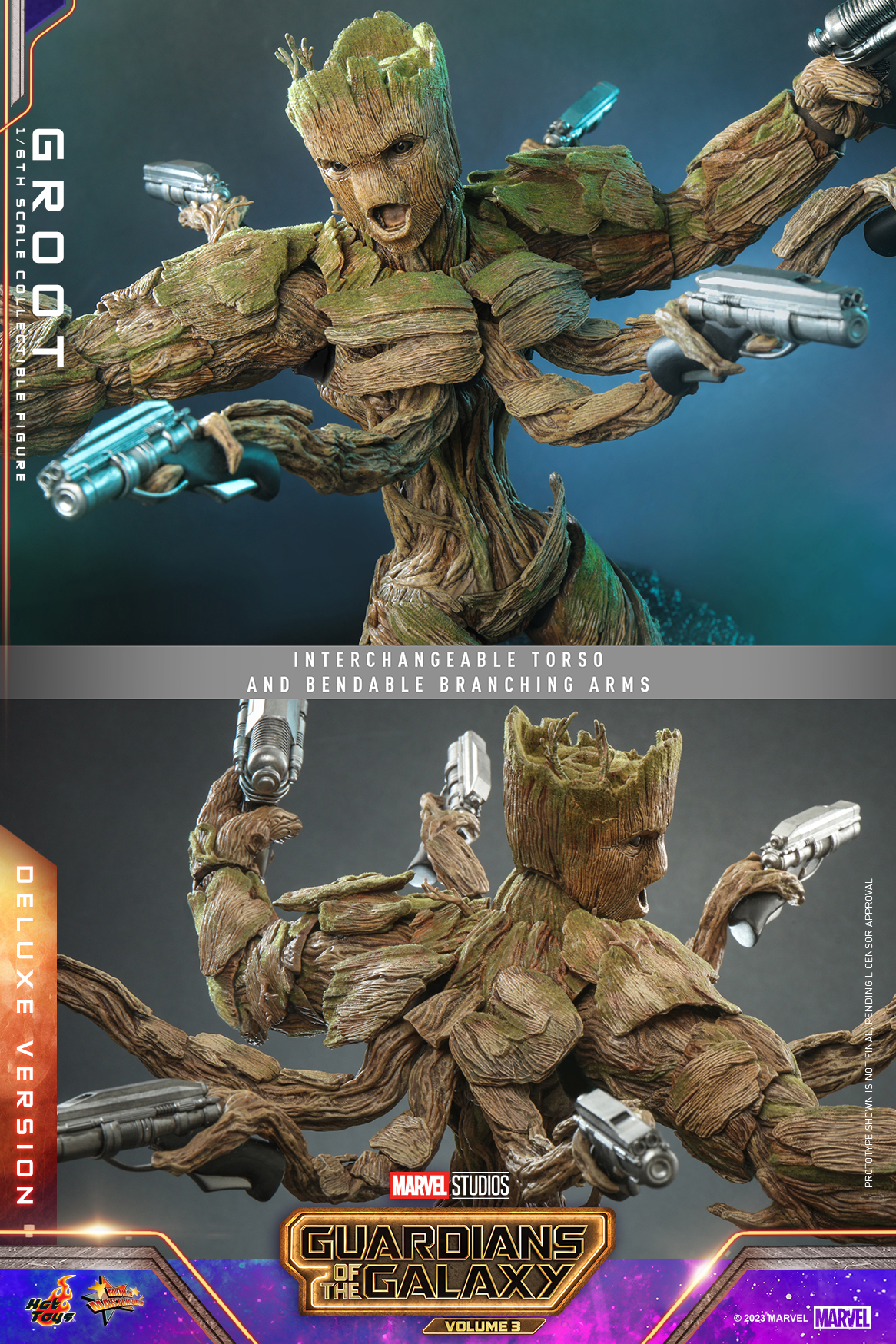 Hot Toys MMS707 1/6 Guardians of the Galaxy Vol. 3 - Groot (Deluxe Version)