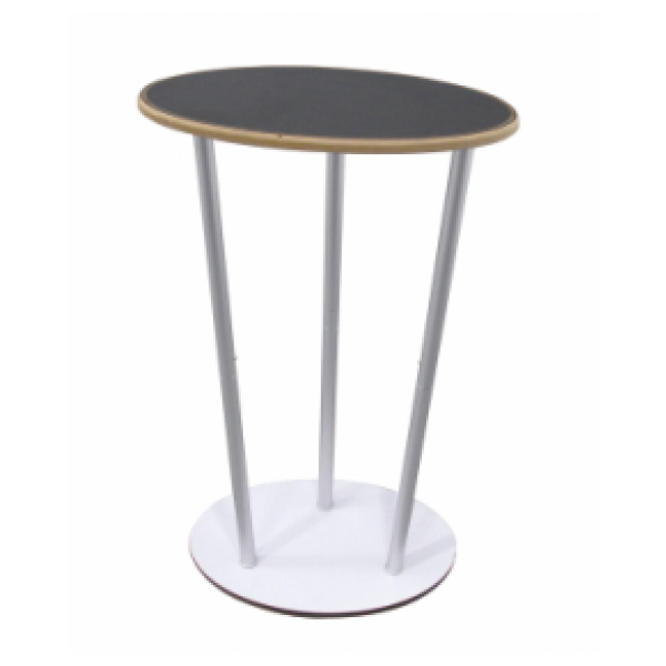 เคาน์เตอร์ผ้าออกบูธ วงรี รุ่น R02 ขนาด (W)59.5 x (L)39.5 x (H)100 cm.ถอดประกอบได้ พร้อมกระเป๋า 1 ใบ