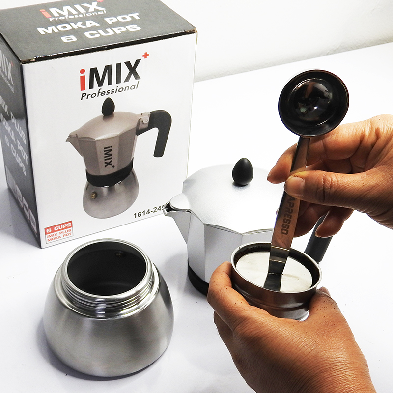 ที่กดกาแฟ-ช้อนตวง 2in1 สำหรับกาต้มกาแฟมอคค่าพอท