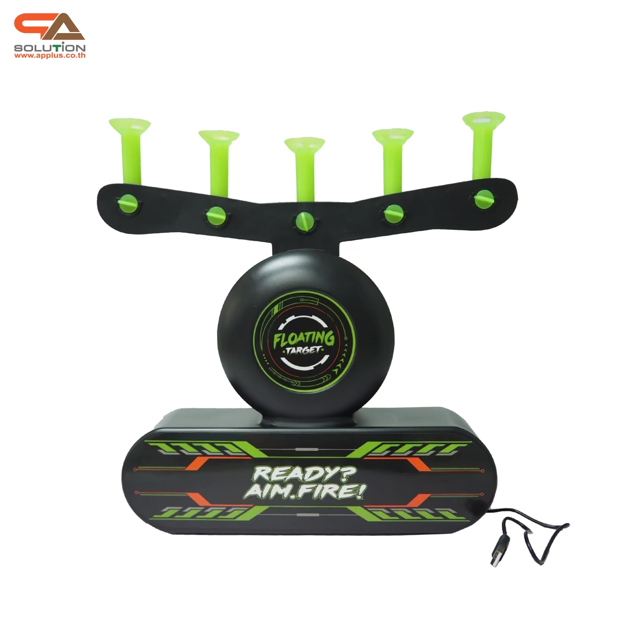 เกมส์ยิงเป้าลอย พร้อมเป้า 5 อัน และลูกบอลโฟม 10 ลูก พร้อมปืนอัดลม+กระสุนโฟม 1 ชุด