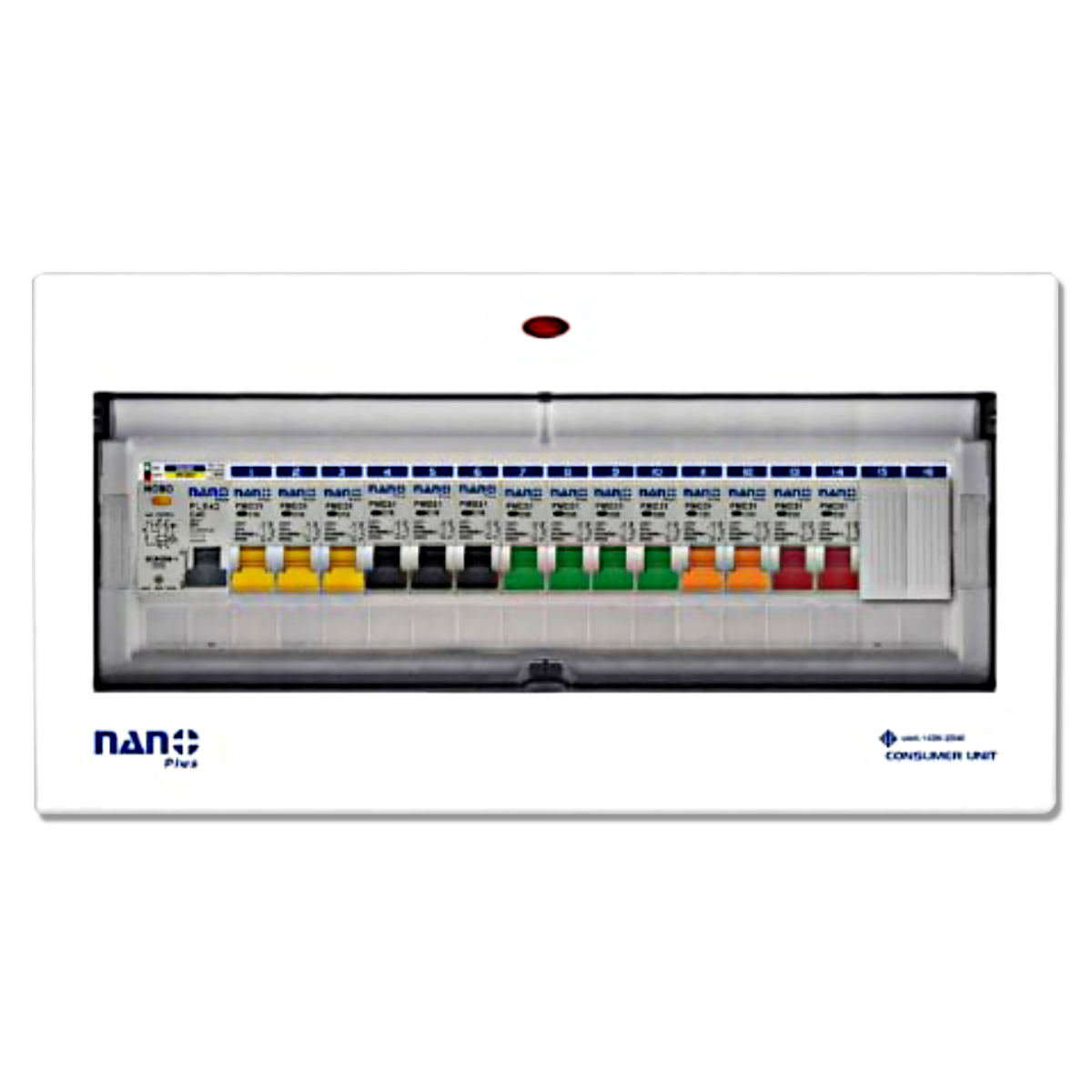 NANO ตู้คอนซูมเมอร์ยูนิต NANO PLUS เมน+16 ช่อง (พร้อม RCBO+ลูกย่อย 14 ลูก)