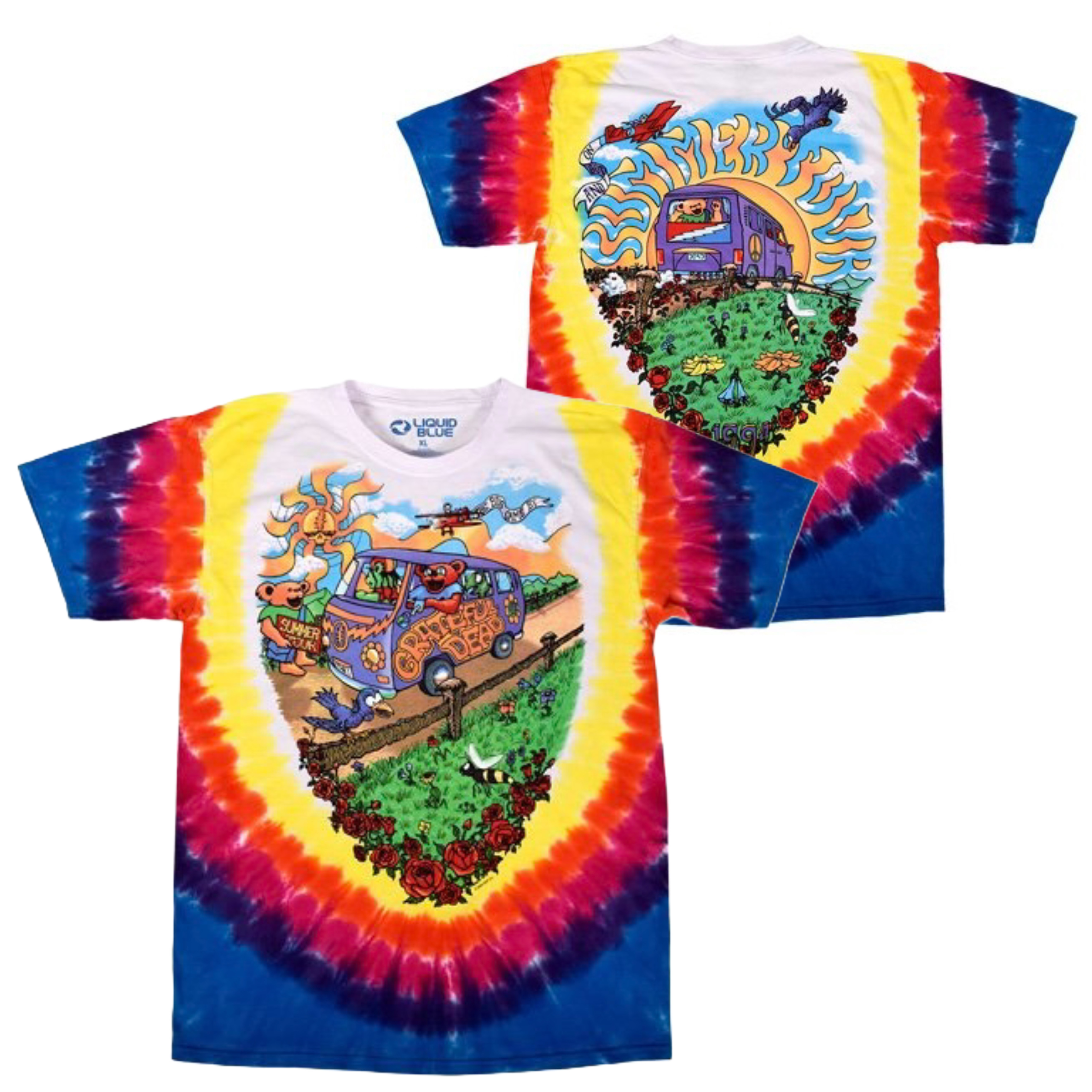 🇺🇸[PREORDER] เสื้อวง GRATEFUL DEAD T-SHIRT รวมลายสุดฮิต ลิขสิทธิ์แท้ LIQUID BLUE จาก USA