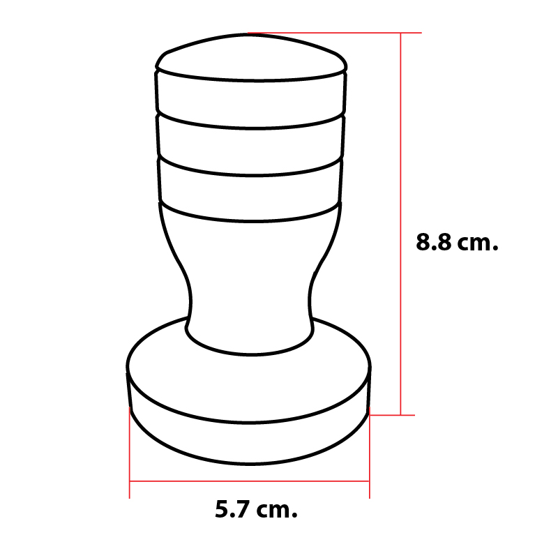 แท็มเปอร์ ที่กดกาแฟ สแตนเลส 57.5 มม.