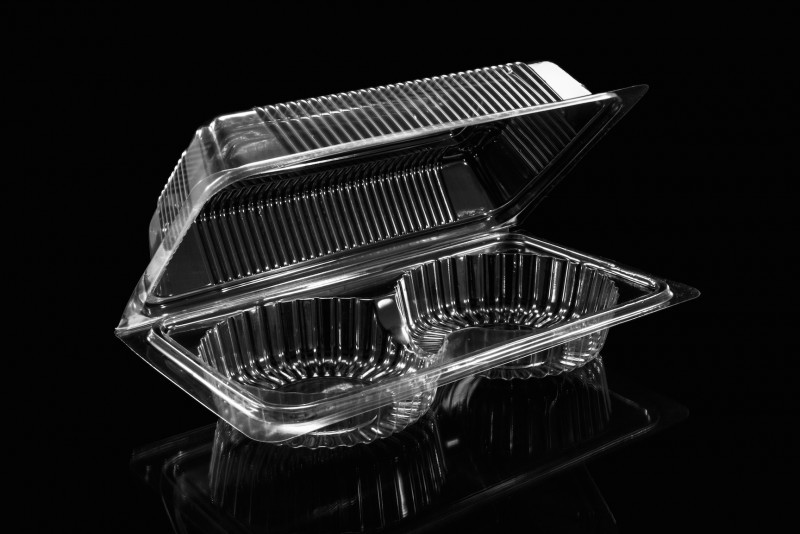 กล่องพลาสติก กล่องใส่ขนม สีใส รหัส E-32 จำนวน 100ใบ