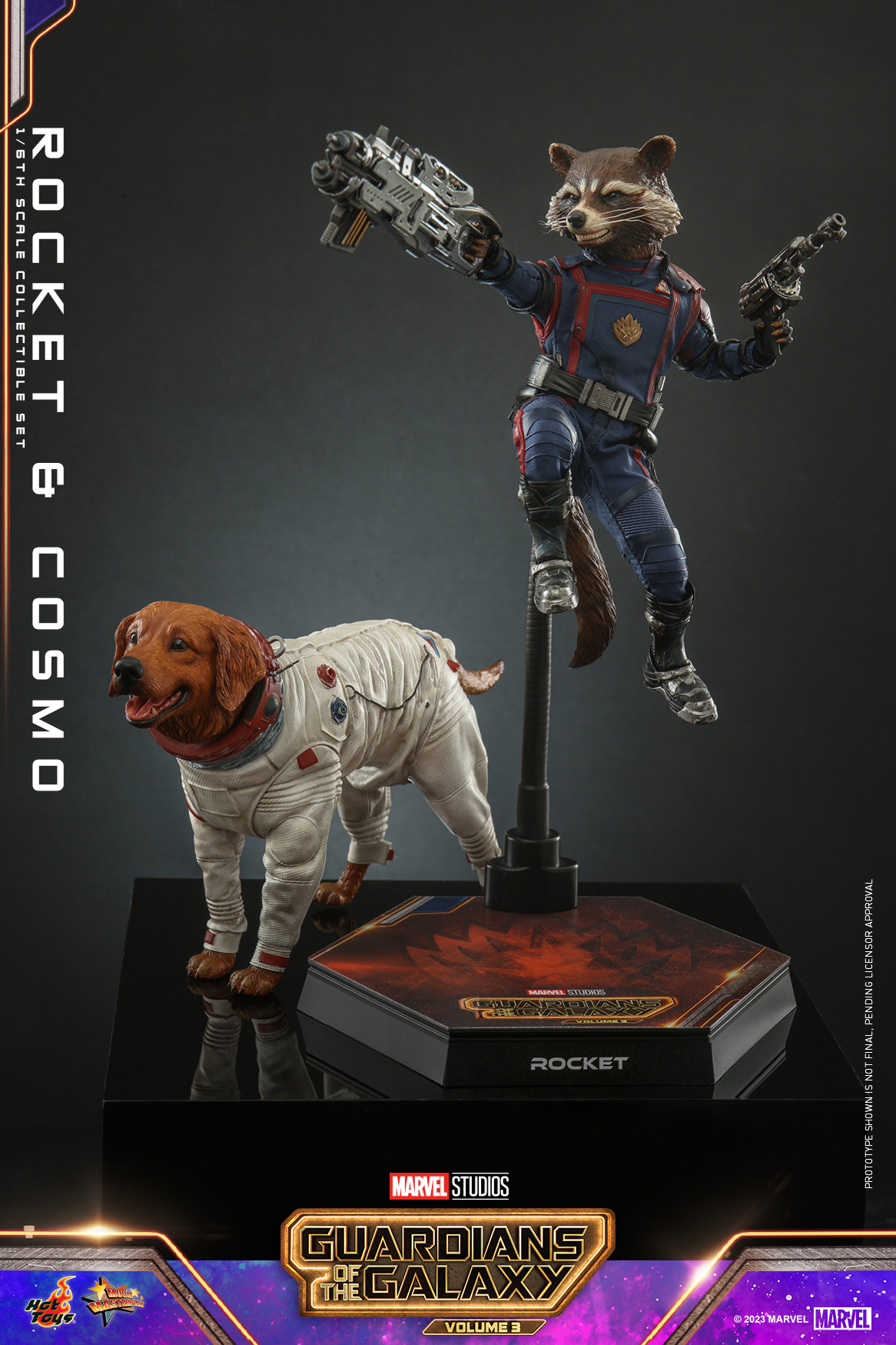 Hot Toys MMS708 1/6 Guardians of the Galaxy Vol. 3 - Rocket and Cosmo