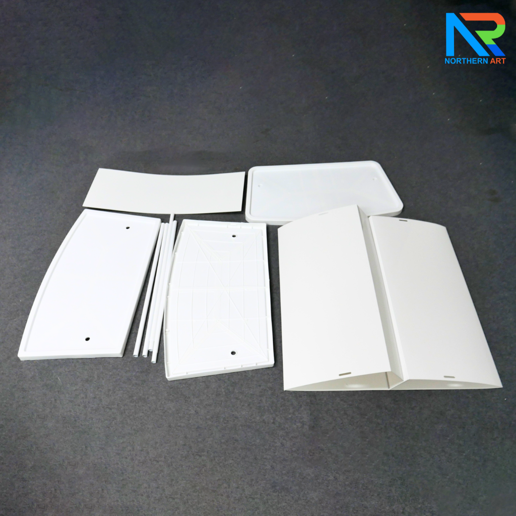 SALE ! โต๊ะชงชิม บูขชงชิม ขนาด (W)80.5 x (D)39 x (H)196.5 cm. โครงพลาสติกABS สีขาว พร้อมชั้นวางของ ถอดประกอบได้ แถมกระเป๋า 1 ใบ