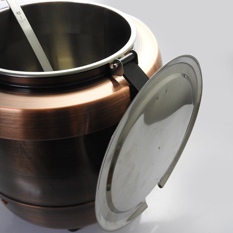 หม้ออุ่นซุป 10 ลิตร สีคอปเปอร์ 400W.