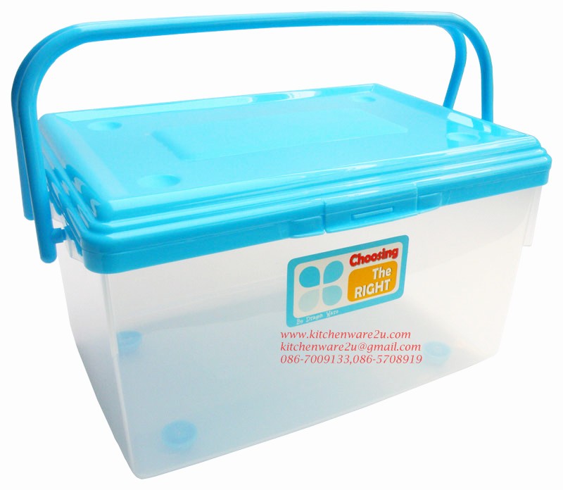 P00279 กล่องฝาล๊อค หูหิ้ว (ราคาต่อ 6 ใบ คลิ๊กที่สินค้าเพื่อชมรายละเอียดของขนาด)