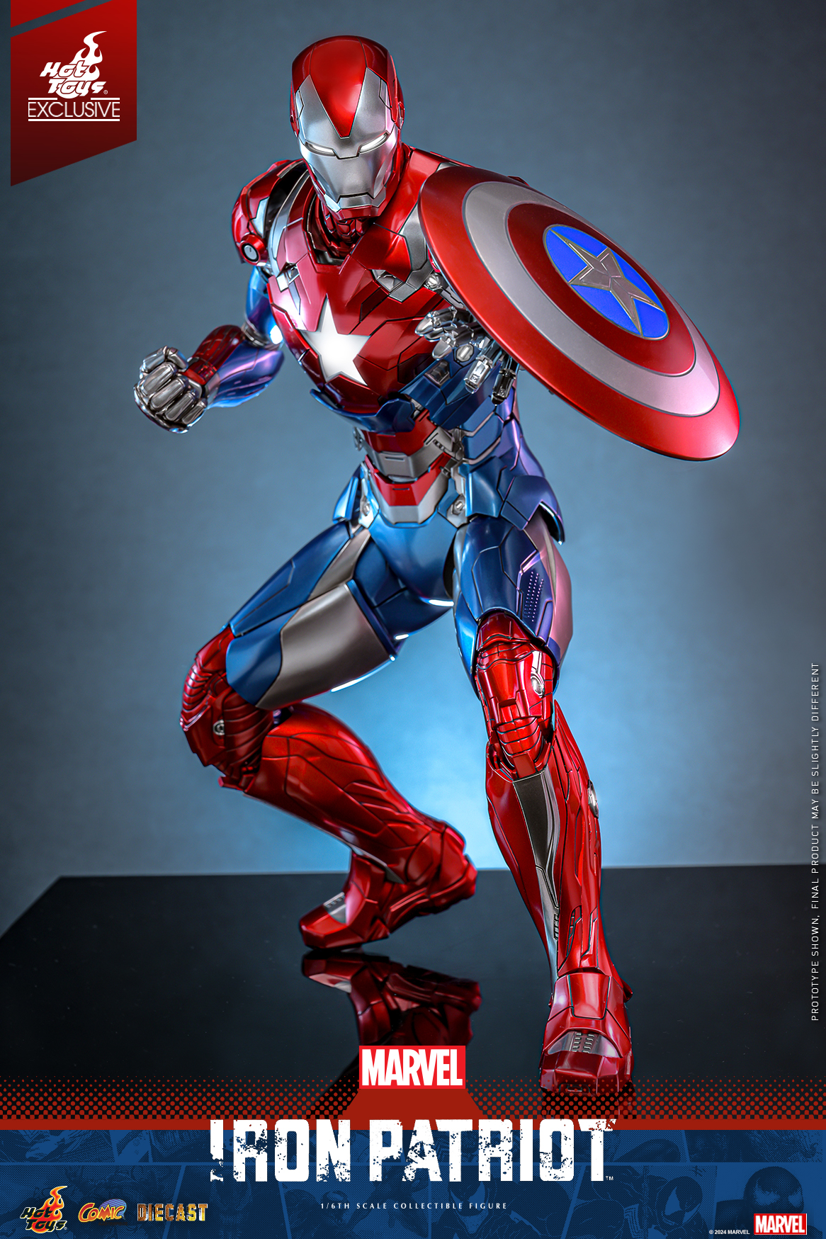 Hot Toys CMS021D68 Marvel Comics - Iron Patriot [Hot Toys Exclusive]