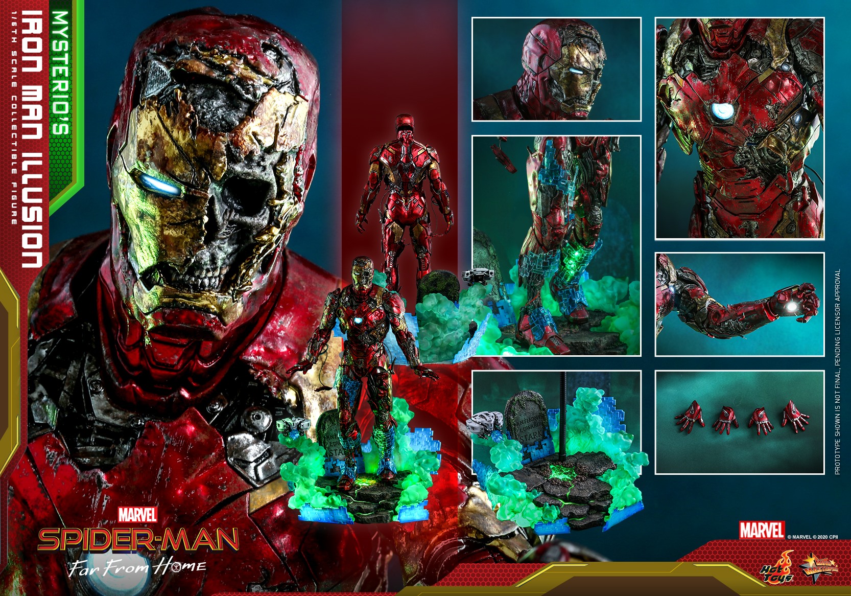 Hot Toys MMS580 Spider-Man: Far From Home - Mysterio’s Iron Man Illusion