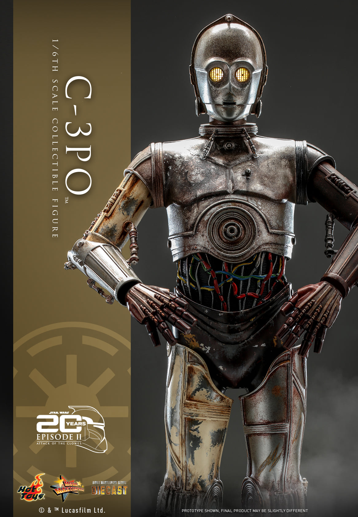 Hot Toys MMS650D46 1/6 Star Wars Episode II: Attack of the Clones™ - C-3PO™