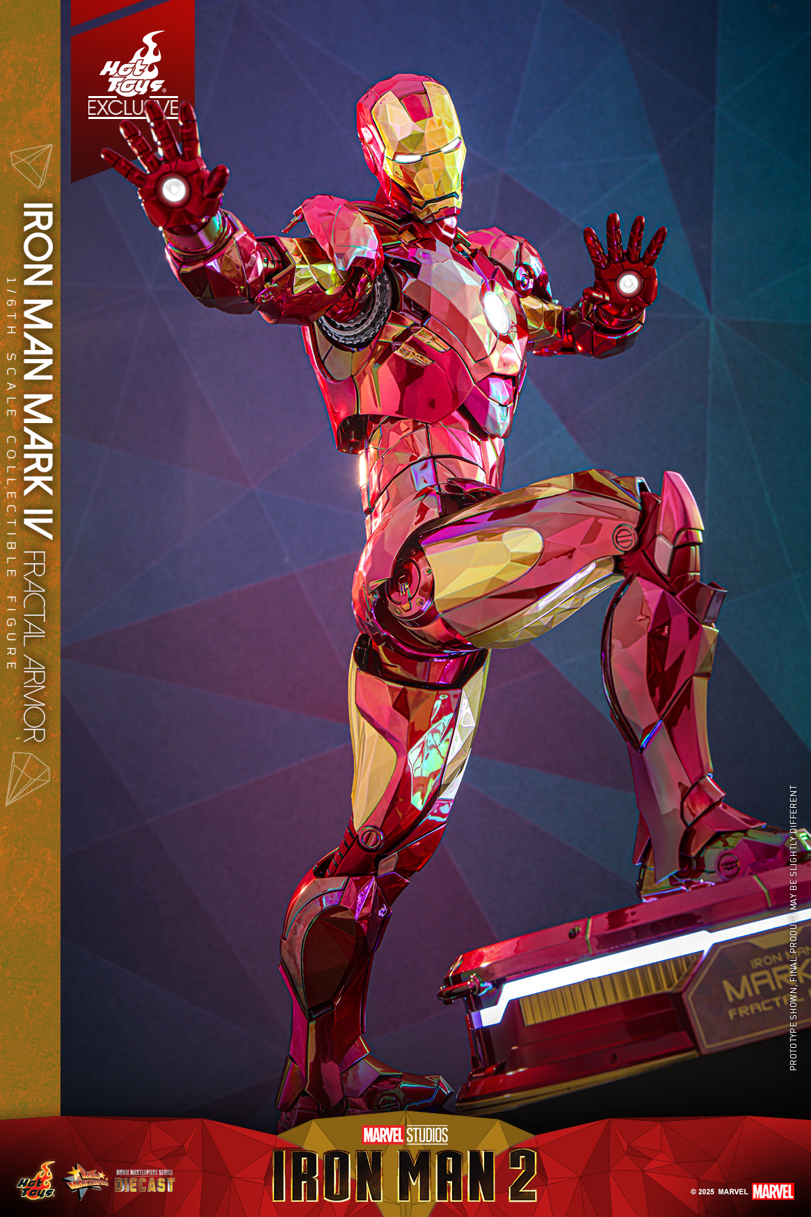 Hot Toys MMS792D70 Iron Man 2 - Iron Man Mark IV (Fractal Armor) [Hot Toys Exclusive]
