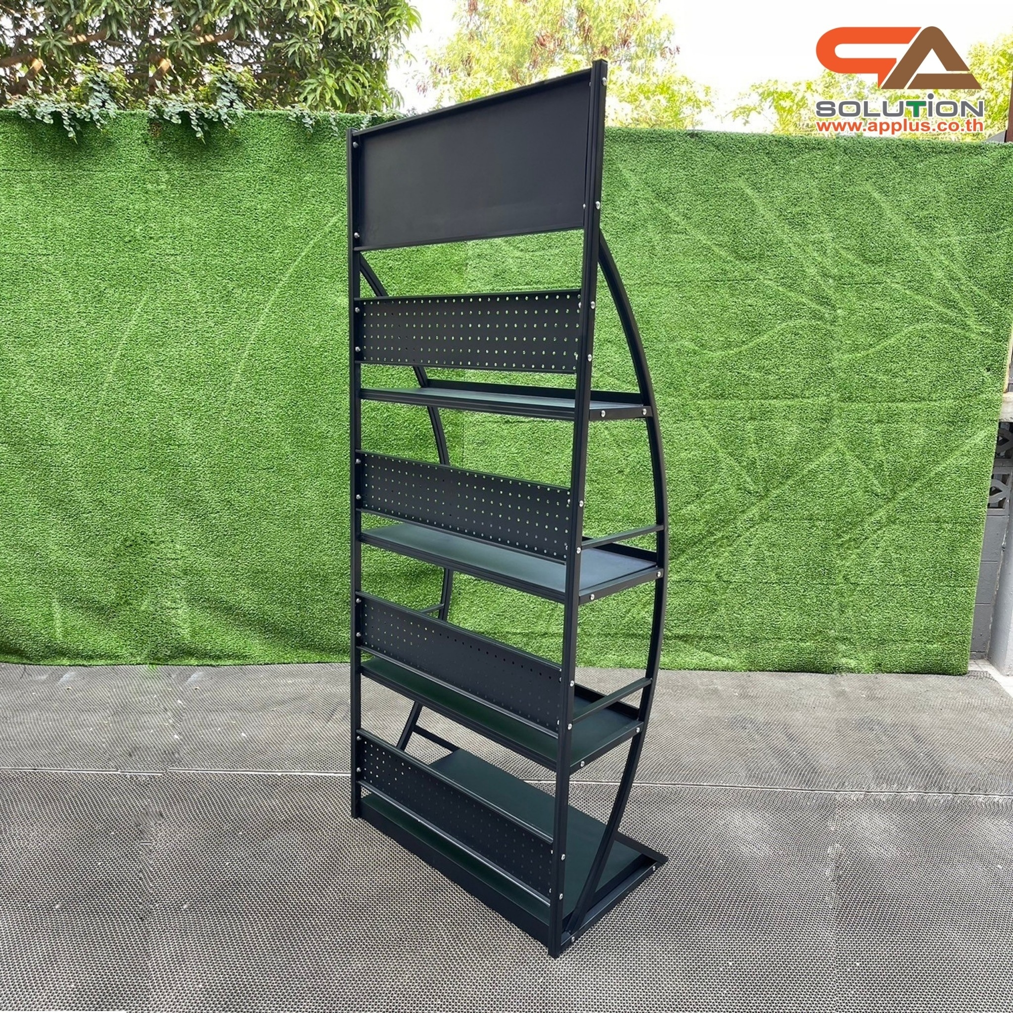 ชั้นวางสินค้าเหล็ก 4ชั้น สีดำขนาด(W)70 x (D)45 x (H)170 cm.(ถอดประกอบได้) แข็งแรง รับน้ำหนักได้ดี