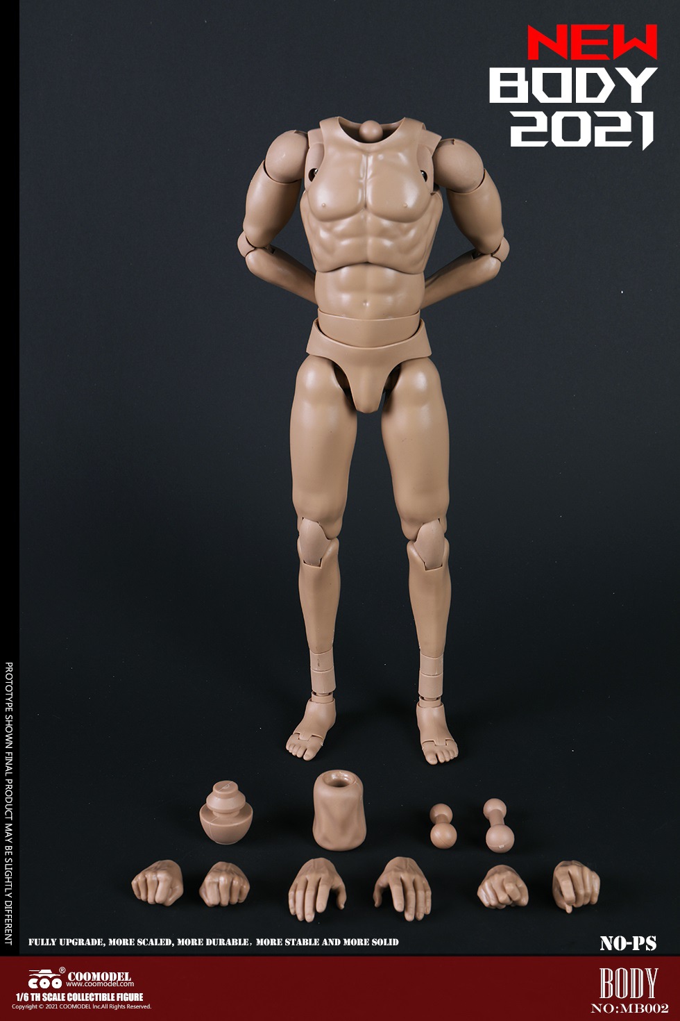 COOMODEL MB001-4 1/6 NEW TYPE MALE BODY