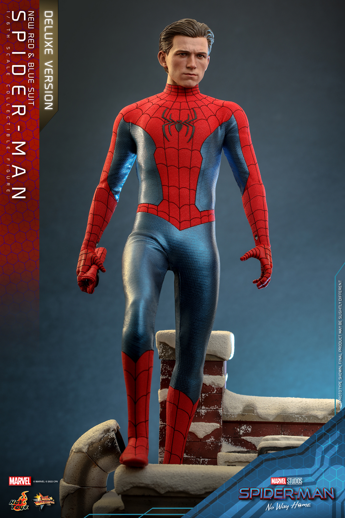 Hot Toys MMS680 1/6 Spider-Man: No Way Home - Spider-Man (New Red and Blue Suit) [Deluxe Version]