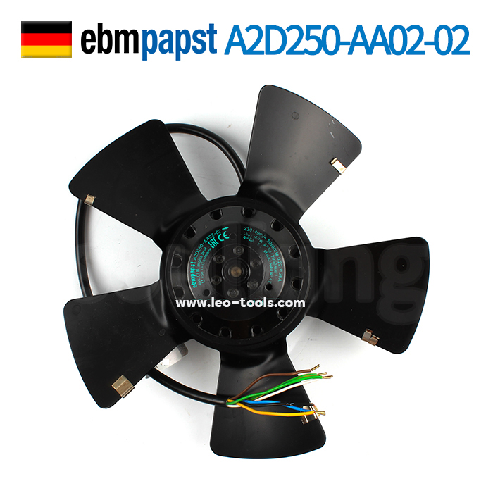 Ebm-papst AC Axial Fan 230/400VAC Model: A2D250-AA02-02 230V ใบพัดมอเตอร์พัดลมระบายความร้อน