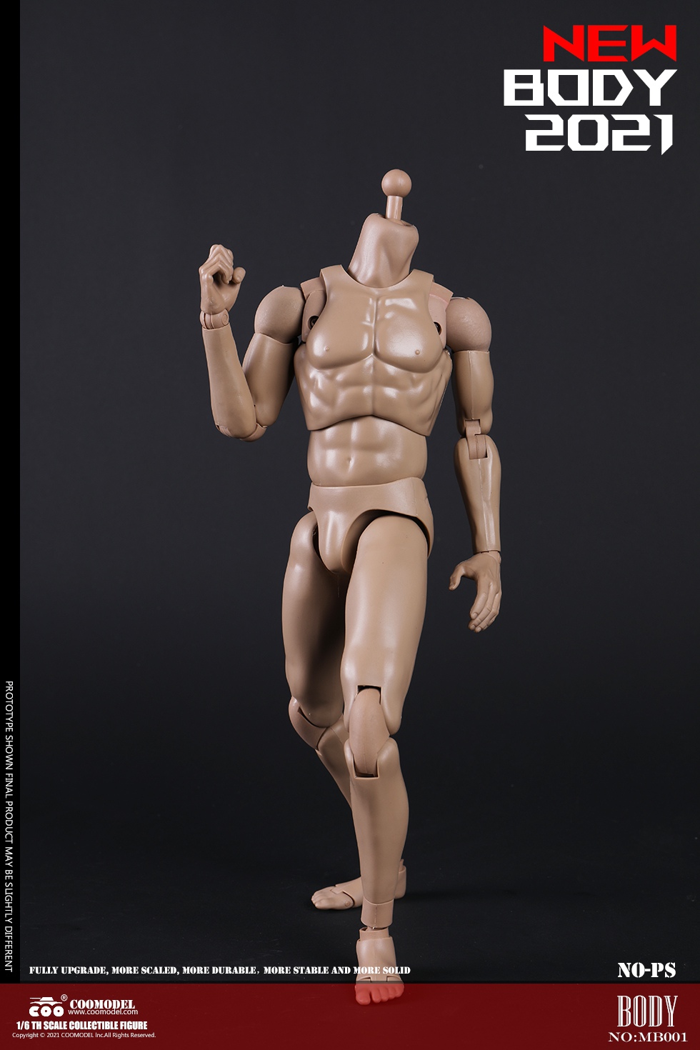 COOMODEL MB001-4 1/6 NEW TYPE MALE BODY