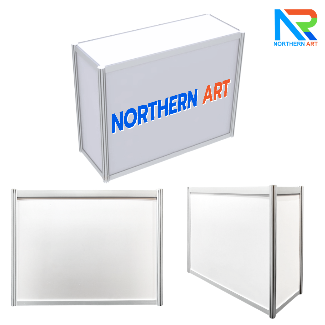 เช่าเคาน์เตอร์อะลูมิเนียม ขนาด (W)103 x (L)40 x (H)80 cm. ถอดประกอบได้