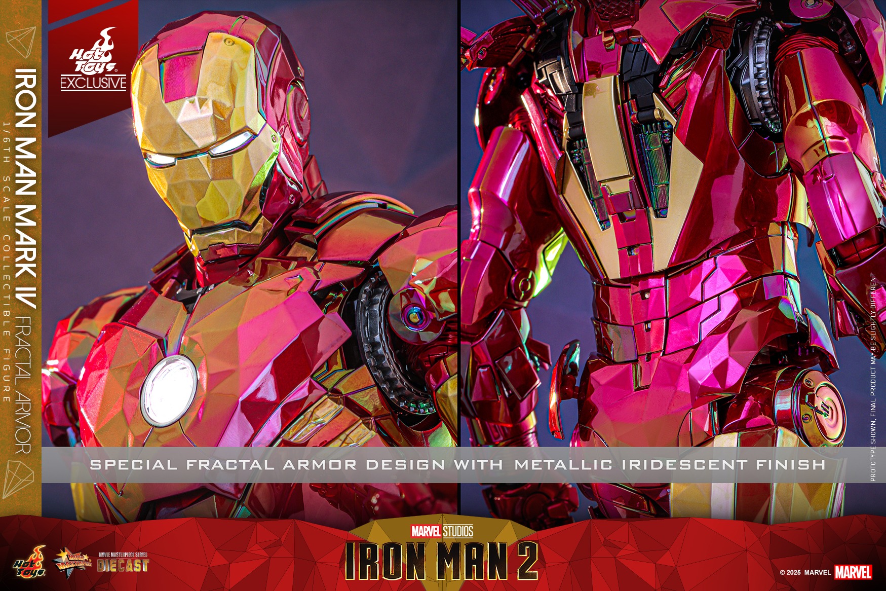 Hot Toys MMS792D70 Iron Man 2 - Iron Man Mark IV (Fractal Armor) [Hot Toys Exclusive]