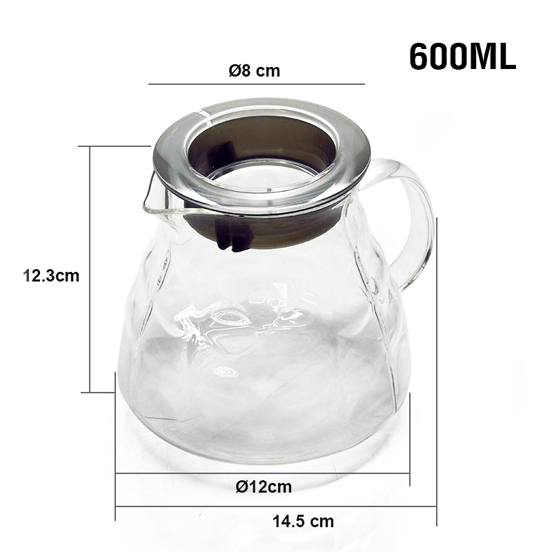 โถดริป โถแก้วรองน้ำกาแฟ 600 ml