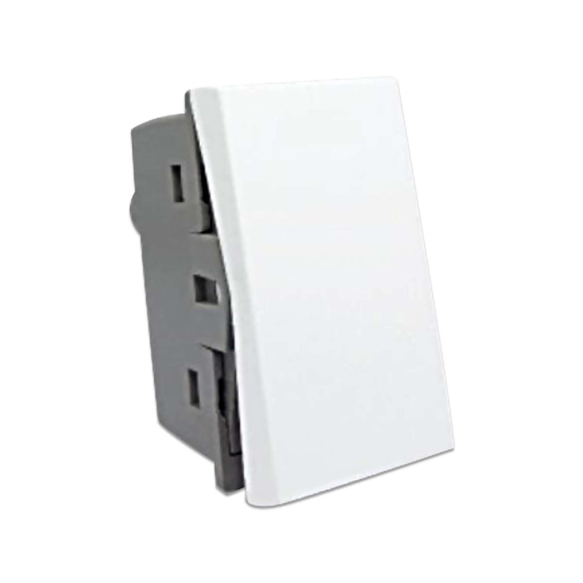 NANO สวิตช์ 2 ทาง 16A 250V ขนาด 1 ช่อง Urban series สีขาว รุ่น UR-SW201W (20 ชิ้น/กล่อง)