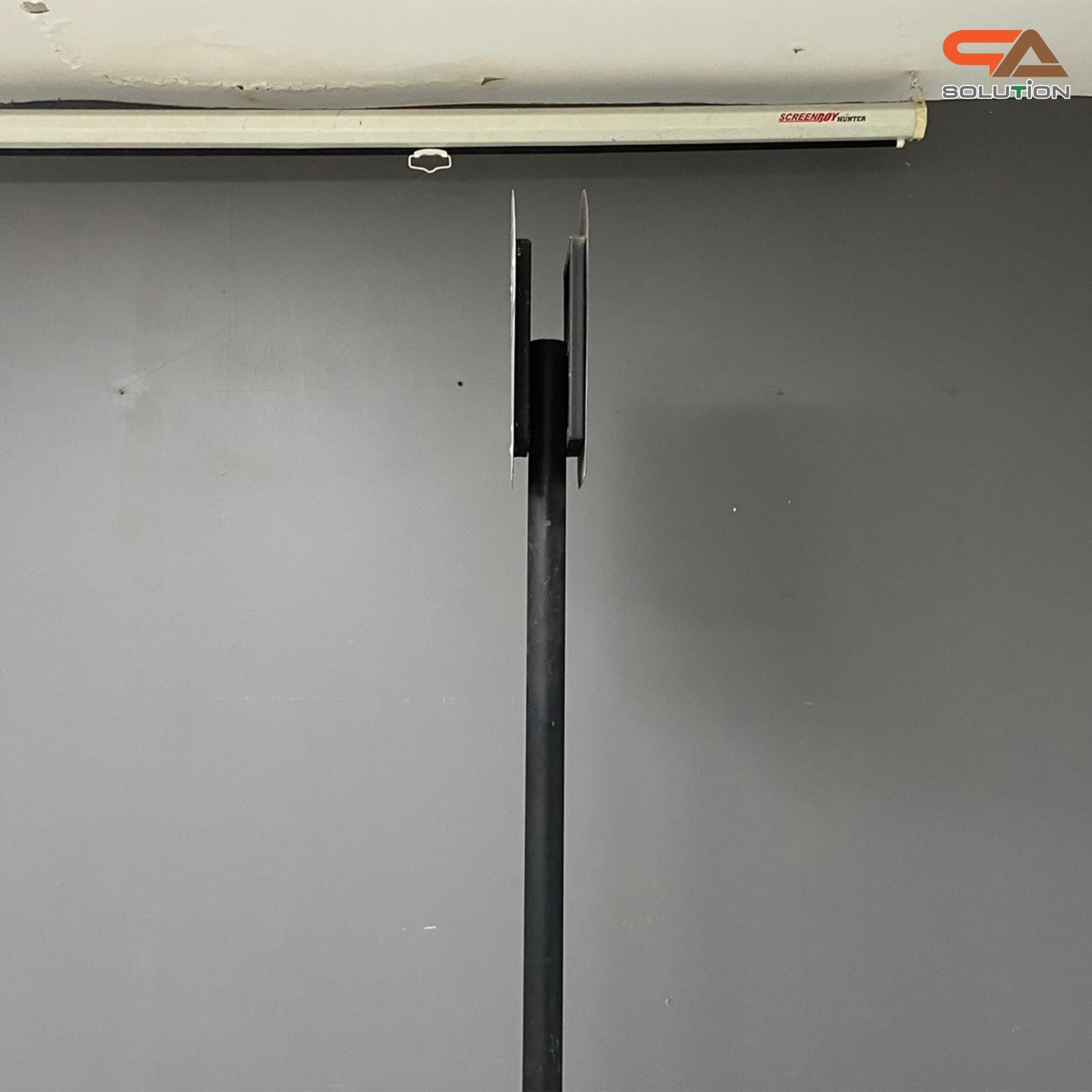 ป้ายรถบัส ป้ายรถประจำทาง โครงสร้างเหล็กพ่นสีดำทั้งชุด ขนาด (W)40 x (H)226 cm.