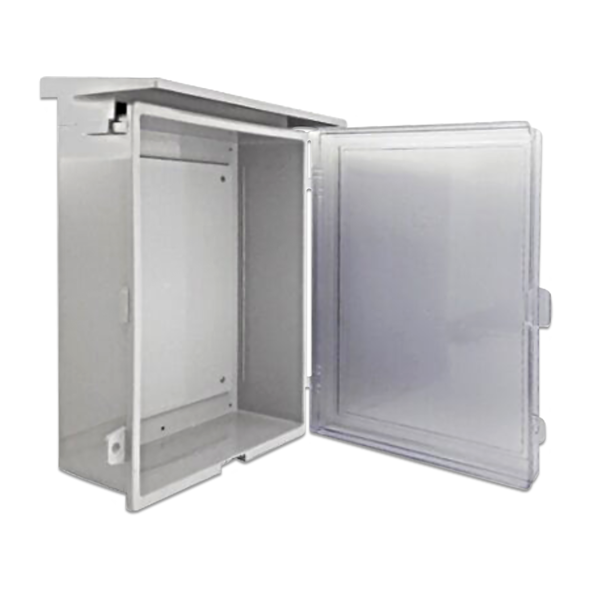 NANO ตู้กันฝน ขนาด 12.5x16x6.5" สีขาว(ฝาใส) รุ่น NANO-103CW (1 ชิ้น/กล่อง)