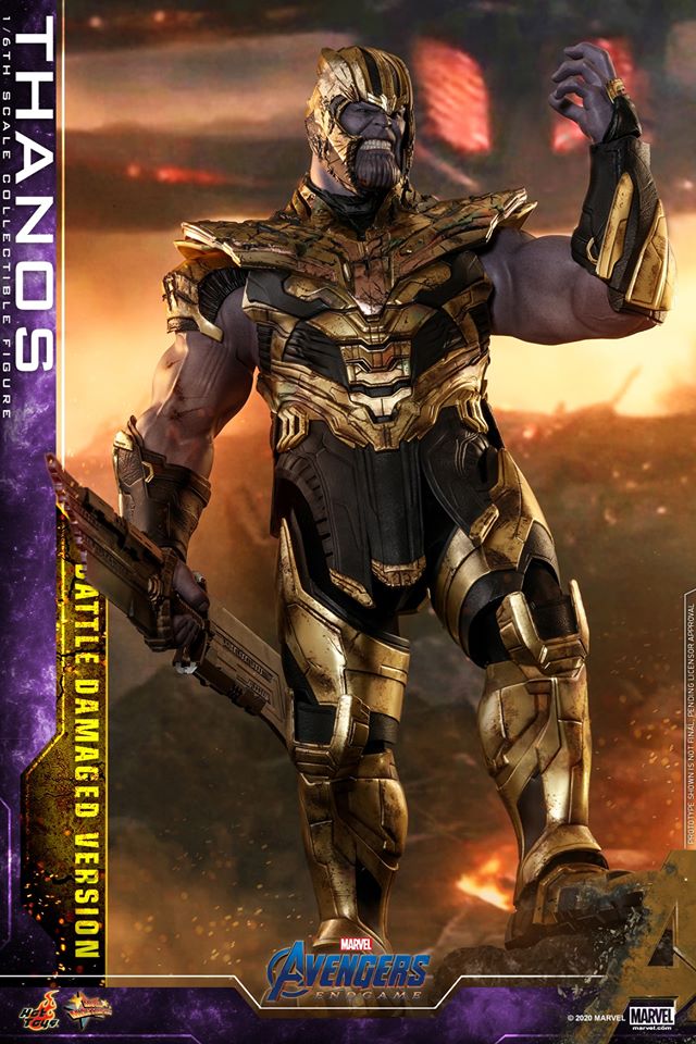 Hot Toys MMS564 Avengers: Endgame - Thanos (Battle Damaged Version)