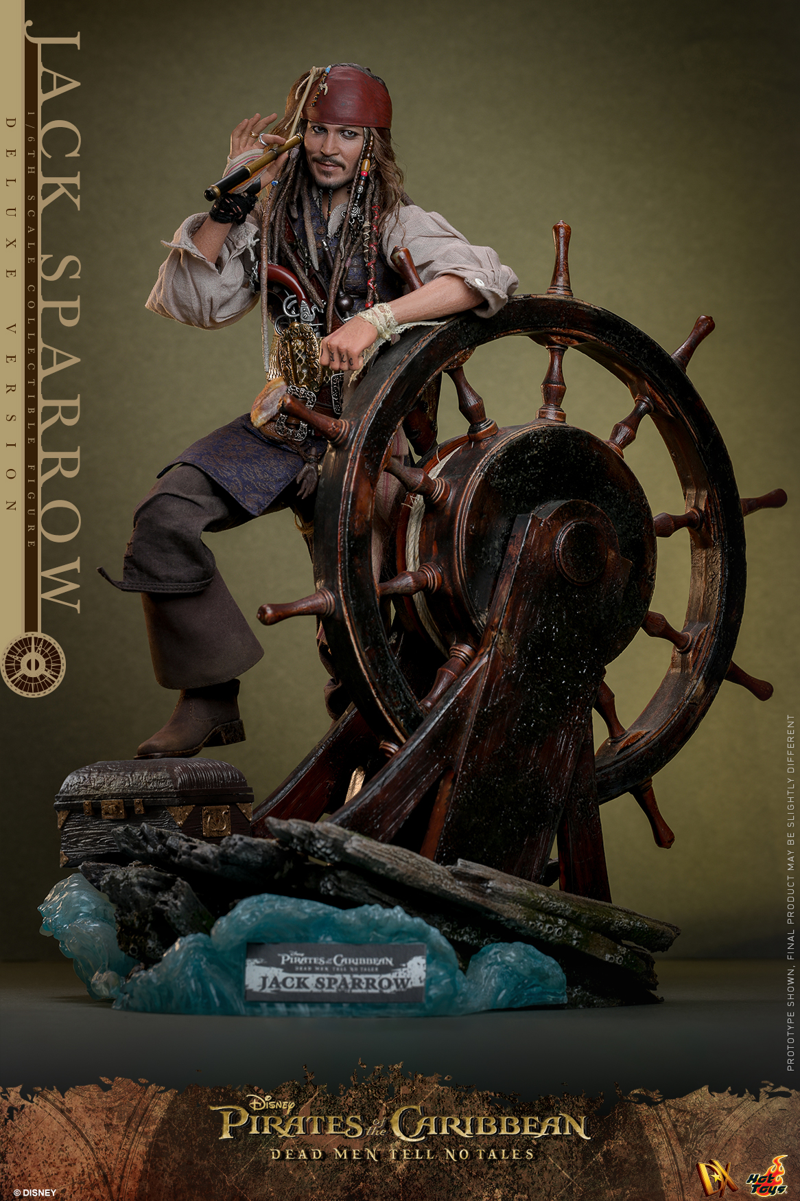 Hot Toys DX38 Pirates of the Caribbean: Dead Men Tell No Tales - Jack Sparrow (Deluxe Version)