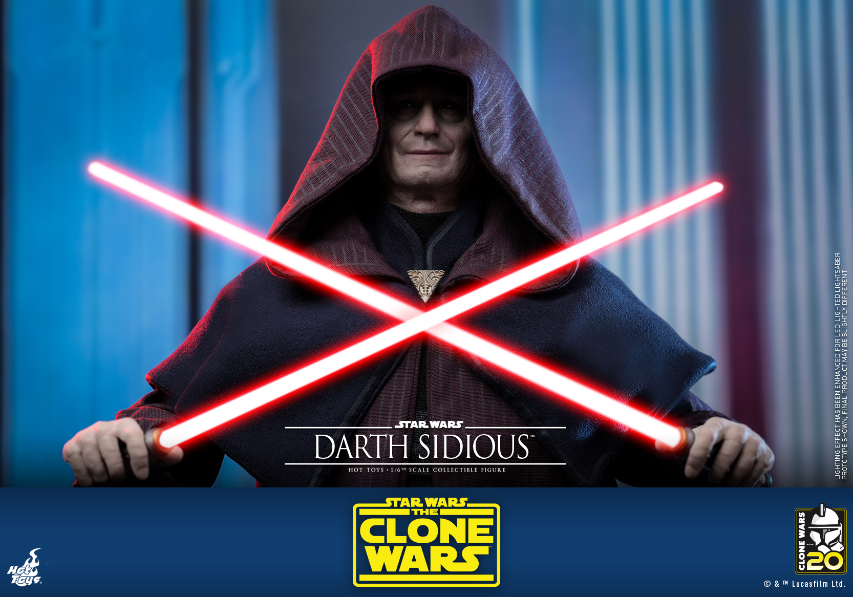 Hot Toys TMS102 1/6 Star Wars: The Clone Wars™ - Darth Sidious™