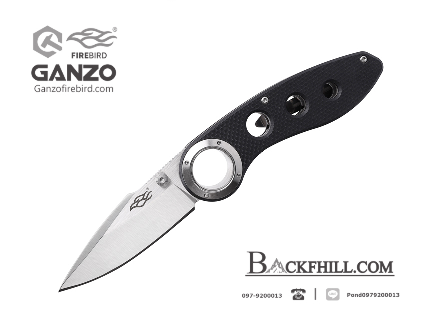 มีดพับ Ganzo กานโซ่ รุ่น Ganzo F708 ด้ามสีดำ ของแท้ 100%