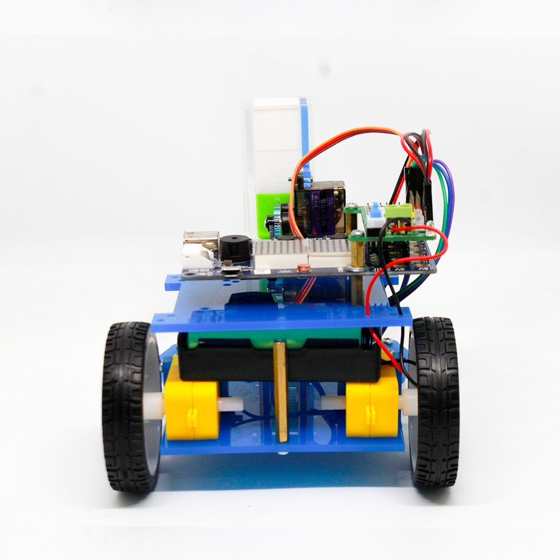 หุ่นยนต์โรบอท รุ่น 2 ล้อ เพื่อการศึกษา เสิรมทักษะการเรียนรู้ ประกอบง่าย รุ่นบอร์ด KIDBRIGHT