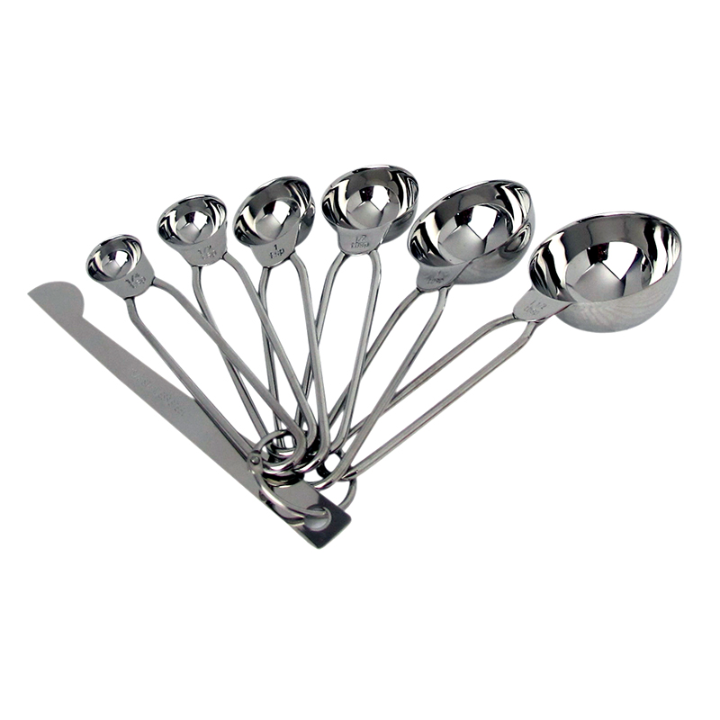 Stainless steel measuring spoon set of 6