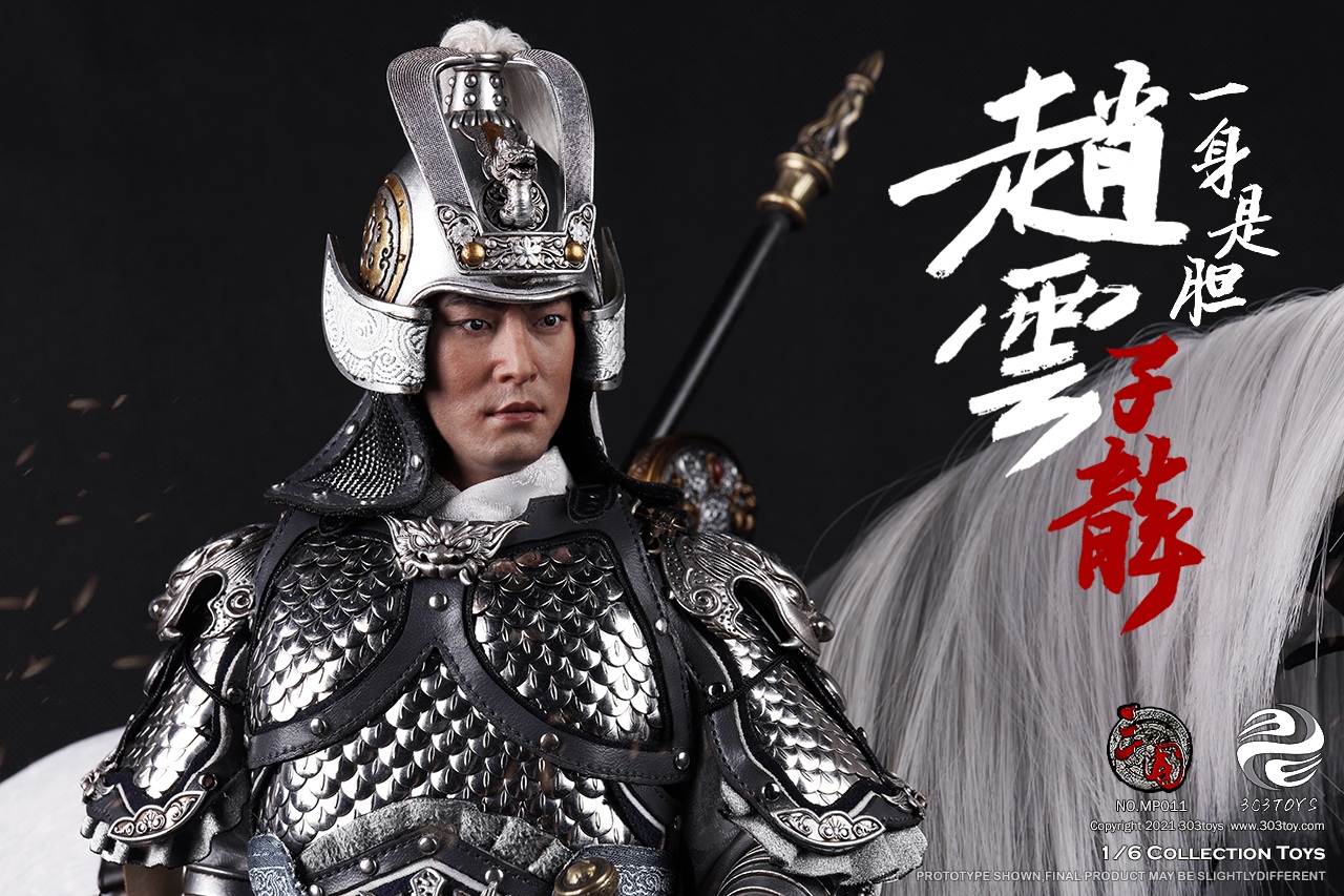303TOYS MP011 + MP012 1/6 THREE KINGDOMS - ZHAO YUN ZILONG + YULAN WHITE STEED