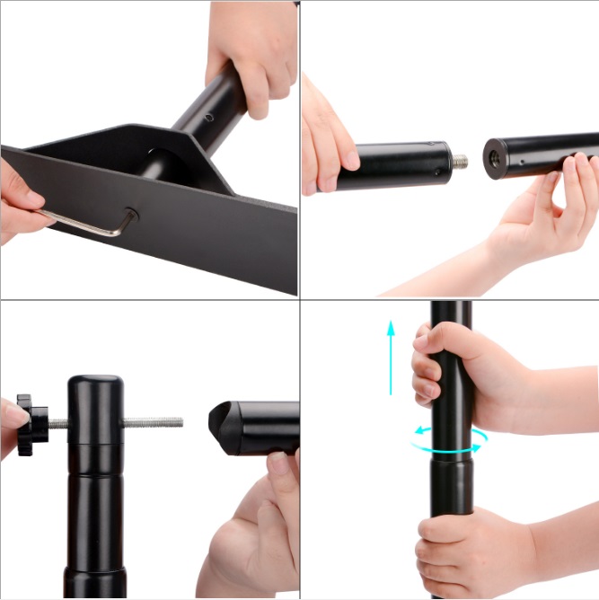 เช่าขาตั้งป้ายไวนิล ฉาก ขนาด W(80-300) x H(140-240) ซม.(ปรับขนาดได้) โครงเหล็กแข็งแรง ถอดประกอบได้ เคลื่อนย้ายสะดวก