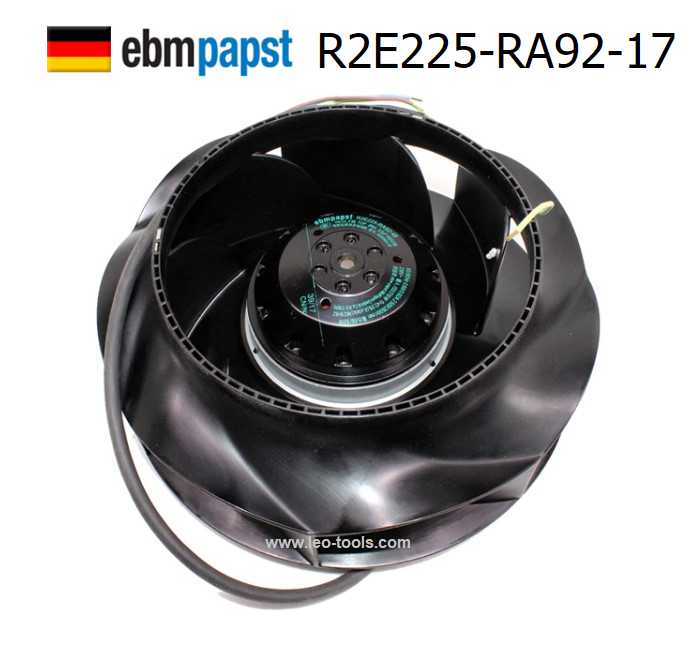 Ebmpapst cooling axial fan R2E225-RA92-17