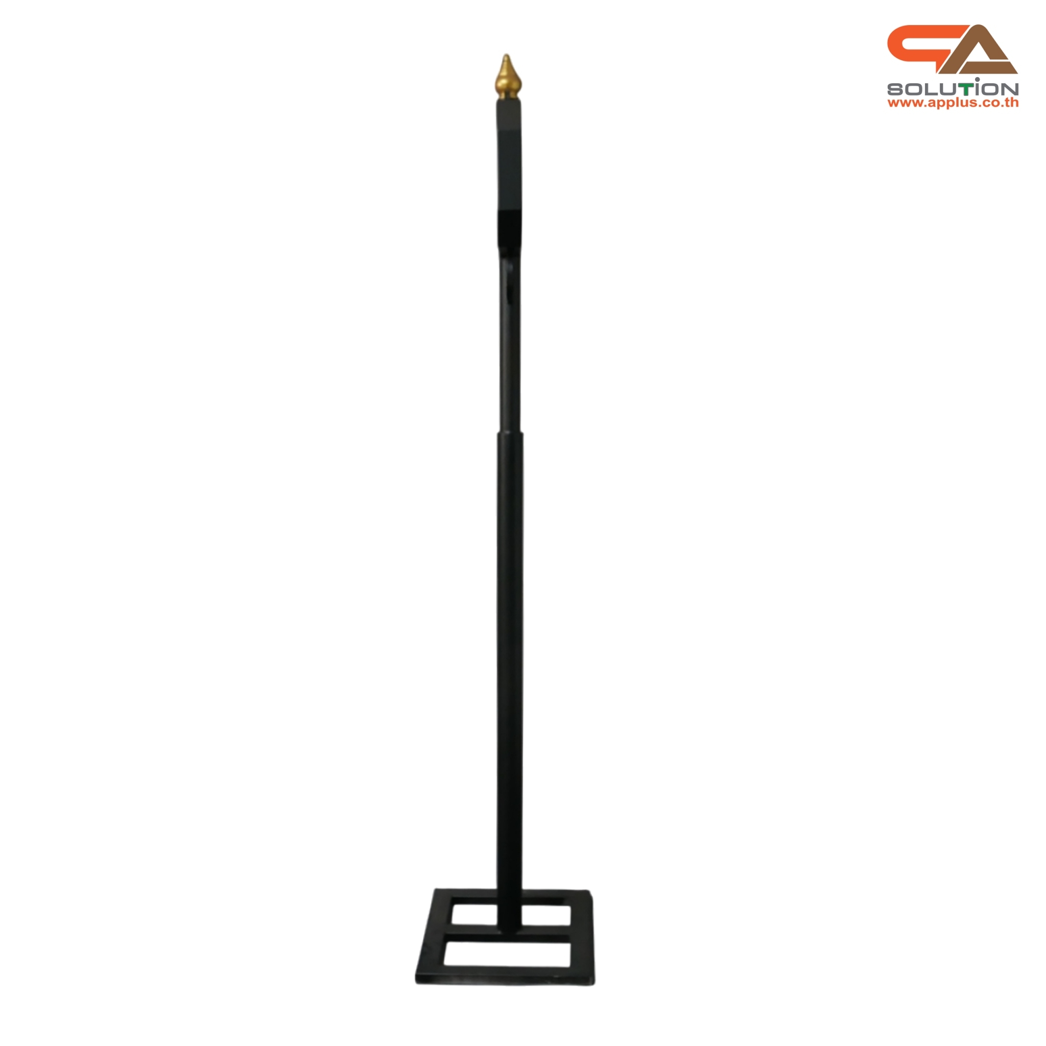 ป้ายซอย ป้ายบอกชื่อซอย โครงสร้างเหล็กพ่นสีดำทั้งชุด ขนาด (W)69 x (H)208 cm.