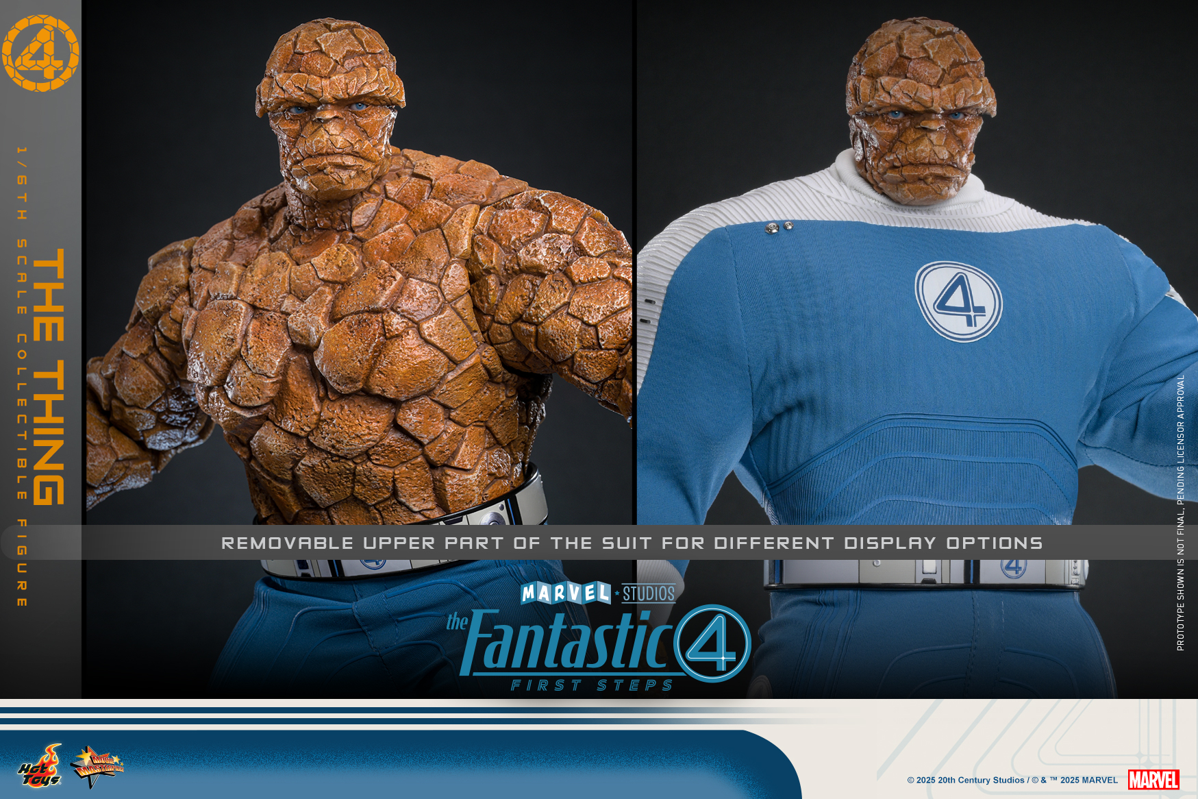 25/08/2568 Hot Toys MMS813 The Fantastic Four: First Steps - The Thing