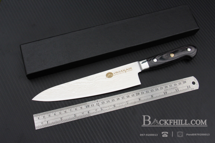 มีดเดบะ OMAKASE No.KM210 Deba Kitchen Knife ของแท้ 100 % ขนาด 13 นิ้ว