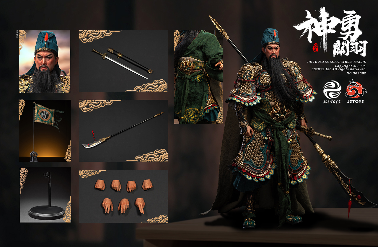 303TOYS x JSTOYS NO.303002 THREE KINDOMS - Mighty Guan Yu Yun Chang (Exclusive Edition)
