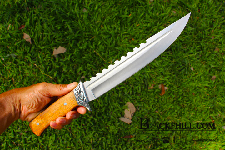 มีดใบตาย COLUMBIA รุ่นA052-3 ใบมีดทรงสปาตา ด้ามจับ ลายคลาสสิค ไม้อย่างดี พร้อมซองไนลอน