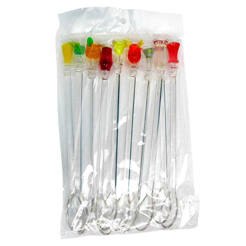 ไม้คนแก้วเครื่องดื่ม ไม้คนเหล้า แบบช้อนตักน้ำผลไม้ปั่น