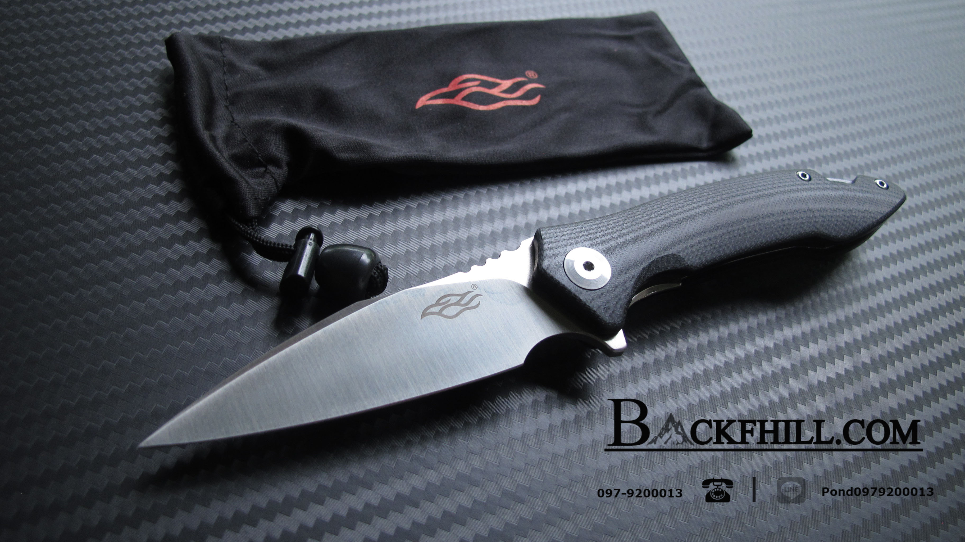 มีดพับ Ganzo กานโซ่ รุ่น FH51-BK / D2 Steel / ของแท้ 100%