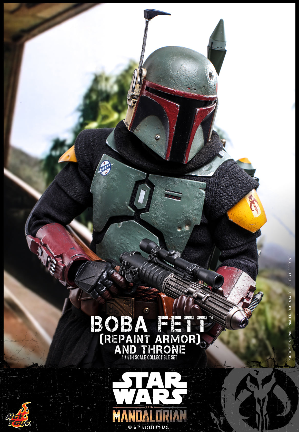 Hot Toys TMS056 1/6 Star Wars: The Mandalorian™ - Boba Fett (Repaint Armor) and Throne