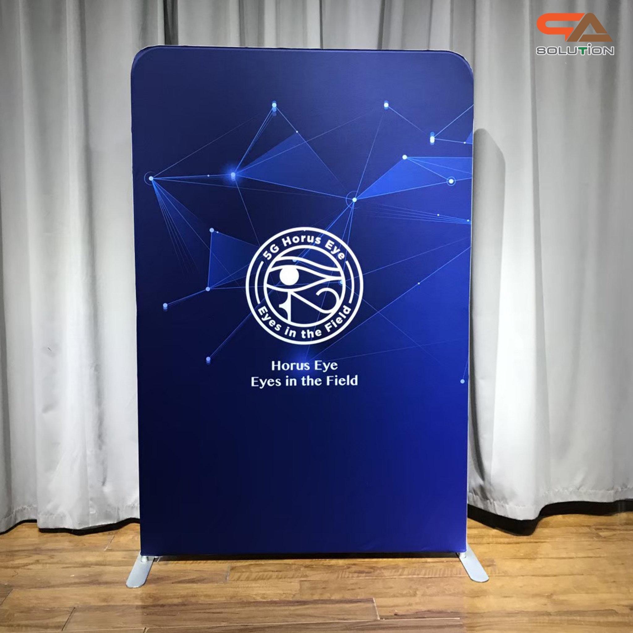 CLEARANCE SALE! แบคดรอปผ้า รุ่น Tube Steel Feet ขนาด (W)100 x (H) 200 cm.โครงอะลูมิเนียม ถอดประกอบได้