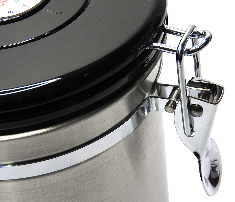 โถเก็บกาแฟสูญญากาศ สแตนเลส 304 ความจุ 500g | เก็บเมล็ดกาแฟให้สดใหม่ทุกวัน